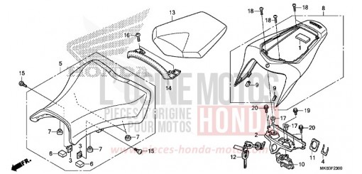 SIEGE (CBR1000RR/RA) CBR1000RRG de 2016